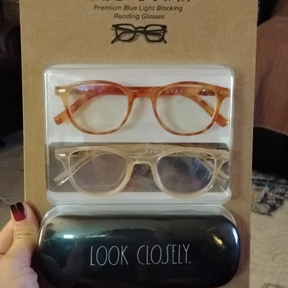 Rae dunn premium blue light blocking reading glasses +1.50 strength